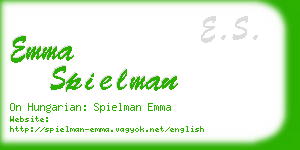 emma spielman business card